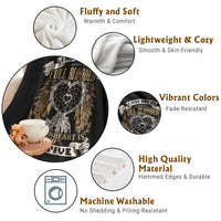 Native American Throw Blanket I May Not Be Full Blooded But My Heart Is 100% Native Dreamcatcher - Wonder Print Shop