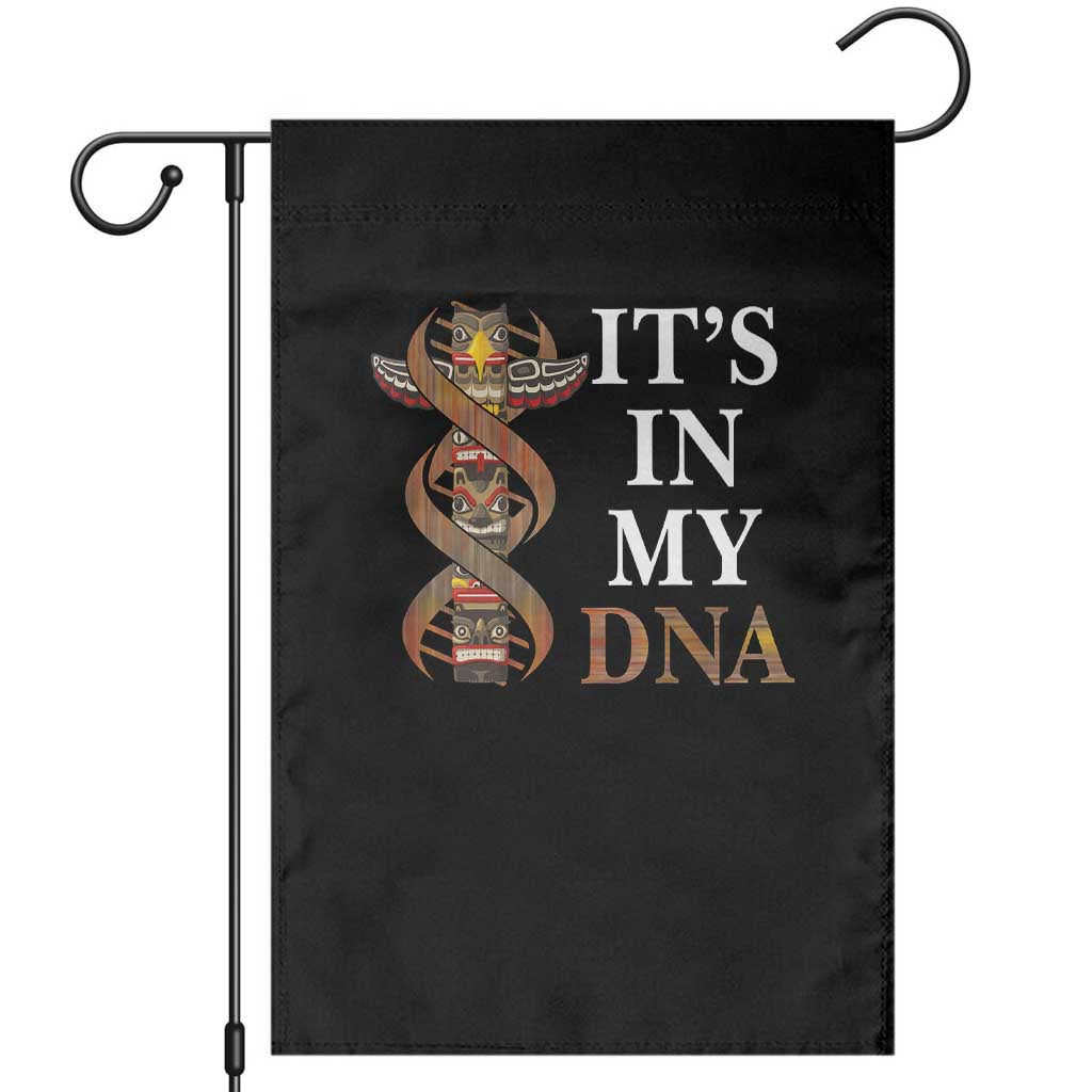 Native American Garden Flag It's In My DNA Totem Indigenous USA - Wonder Print Shop