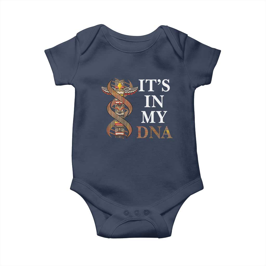 Native American Baby Onesie It's In My DNA Totem Indigenous USA - Wonder Print Shop