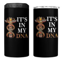 Native American 4 in 1 Can Cooler Tumbler It's In My DNA Totem Indigenous USA - Wonder Print Shop