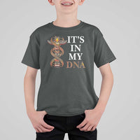 Native American T Shirt For Kid It's In My DNA Totem Indigenous USA - Wonder Print Shop