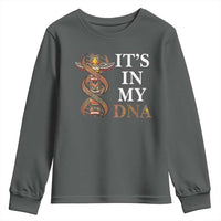 Native American Youth Sweatshirt It's In My DNA Totem Indigenous USA - Wonder Print Shop