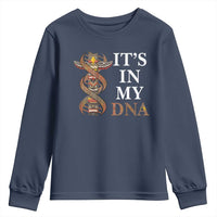 Native American Youth Sweatshirt It's In My DNA Totem Indigenous USA - Wonder Print Shop