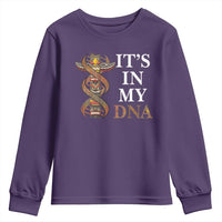 Native American Youth Sweatshirt It's In My DNA Totem Indigenous USA - Wonder Print Shop