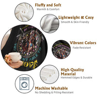 Native American Throw Blanket We Are The Grandchildren Of The Indians Indigenous Warrior - Wonder Print Shop