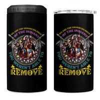 Native American 4 in 1 Can Cooler Tumbler We Are The Grandchildren Of The Indians Indigenous Warrior - Wonder Print Shop