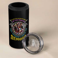 Native American 4 in 1 Can Cooler Tumbler We Are The Grandchildren Of The Indians Indigenous Warrior - Wonder Print Shop