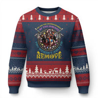 Native American Ugly Christmas Sweater We Are The Grandchildren Of The Indians Indigenous Warrior - Wonder Print Shop