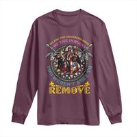 Native American Long Sleeve Shirt We Are The Grandchildren Of The Indians Indigenous Warrior - Wonder Print Shop