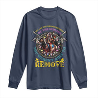 Native American Long Sleeve Shirt We Are The Grandchildren Of The Indians Indigenous Warrior - Wonder Print Shop