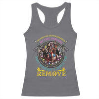 Native American Racerback Tank Top We Are The Grandchildren Of The Indians Indigenous Warrior - Wonder Print Shop