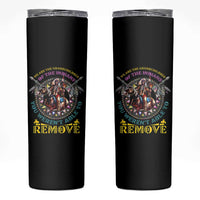 Native American Skinny Tumbler We Are The Grandchildren Of The Indians Indigenous Warrior - Wonder Print Shop