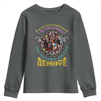 Native American Youth Sweatshirt We Are The Grandchildren Of The Indians Indigenous Warrior - Wonder Print Shop