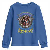 Native American Youth Sweatshirt We Are The Grandchildren Of The Indians Indigenous Warrior - Wonder Print Shop