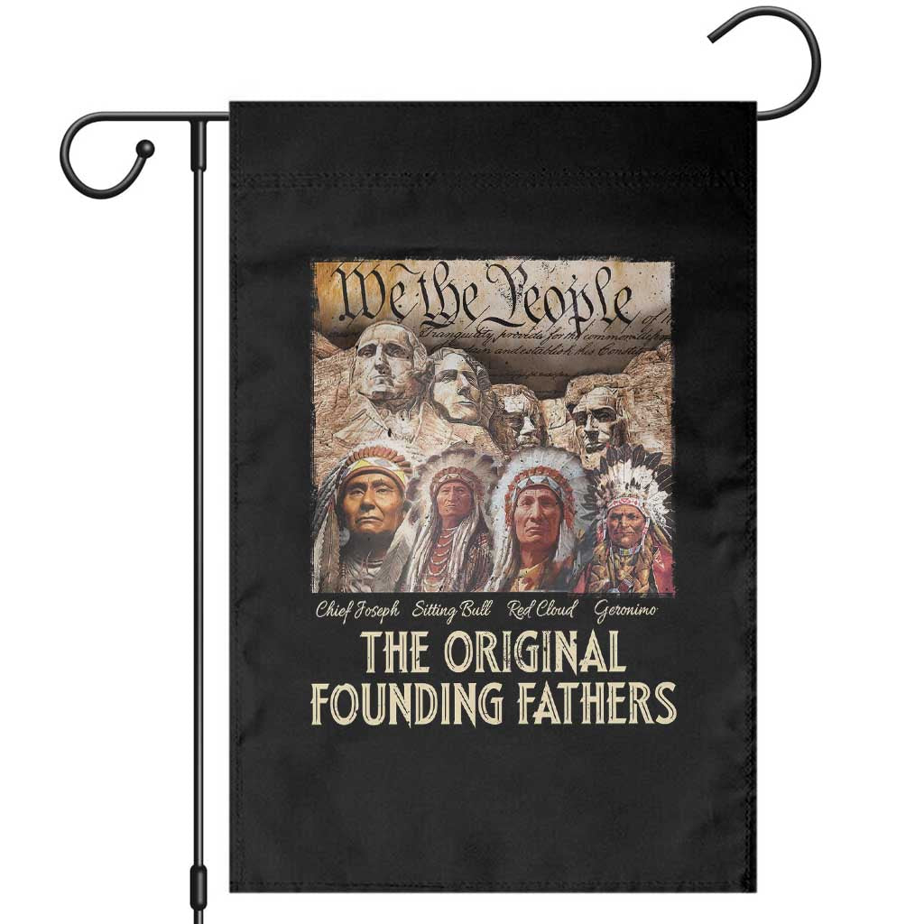 Native American Garden Flag The Original Founding Fathers We The People Indian Tribe Chief - Wonder Print Shop