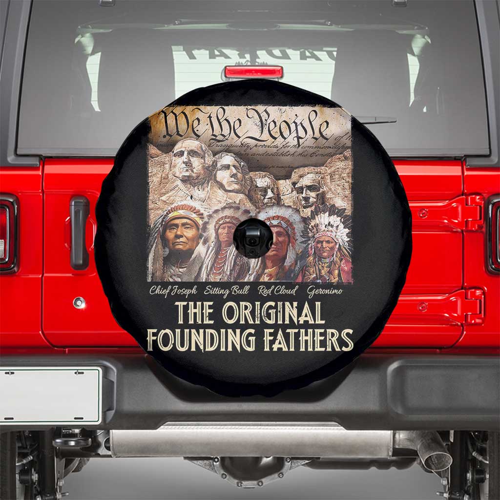 Native American Spare Tire Cover The Original Founding Fathers We The People Indian Tribe Chief - Wonder Print Shop