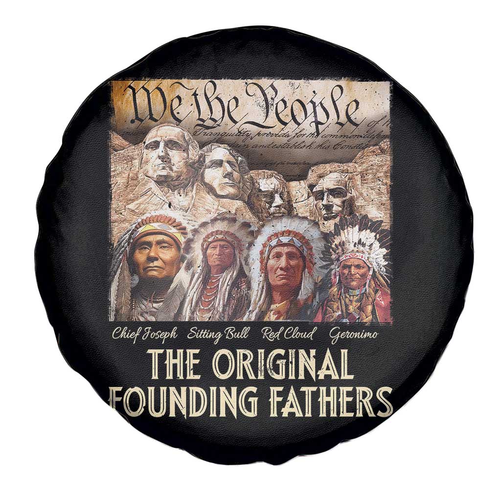 Native American Spare Tire Cover The Original Founding Fathers We The People Indian Tribe Chief - Wonder Print Shop
