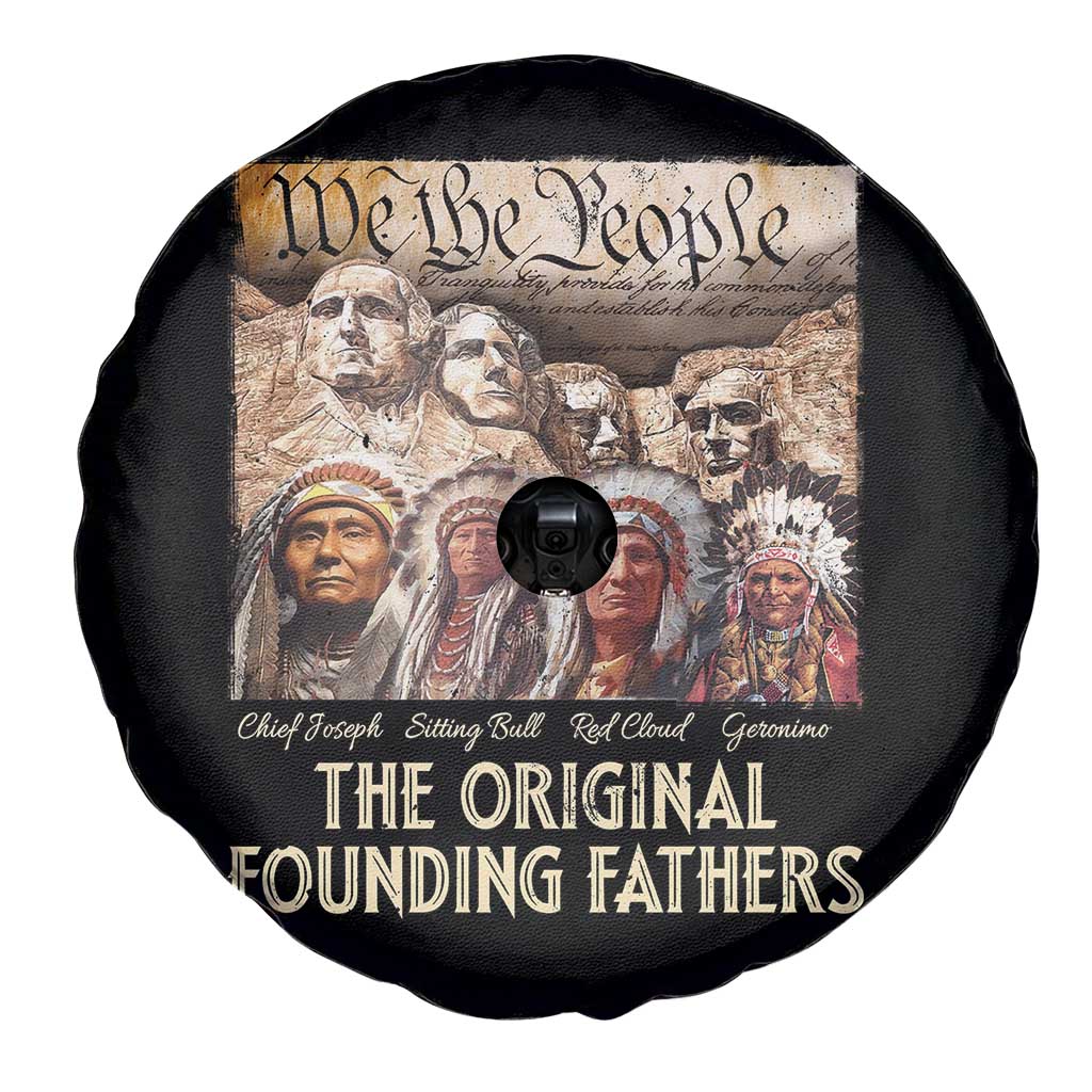 Native American Spare Tire Cover The Original Founding Fathers We The People Indian Tribe Chief - Wonder Print Shop