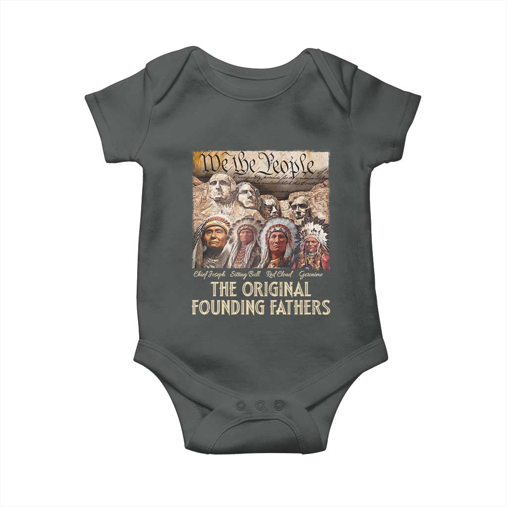 Native American Baby Onesie The Original Founding Fathers We The People Indian Tribe Chief - Wonder Print Shop