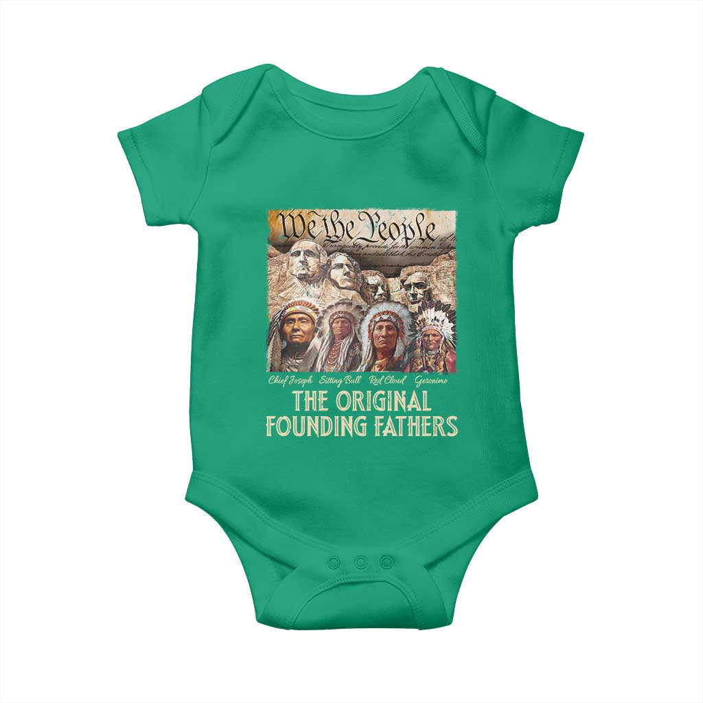 Native American Baby Onesie The Original Founding Fathers We The People Indian Tribe Chief - Wonder Print Shop