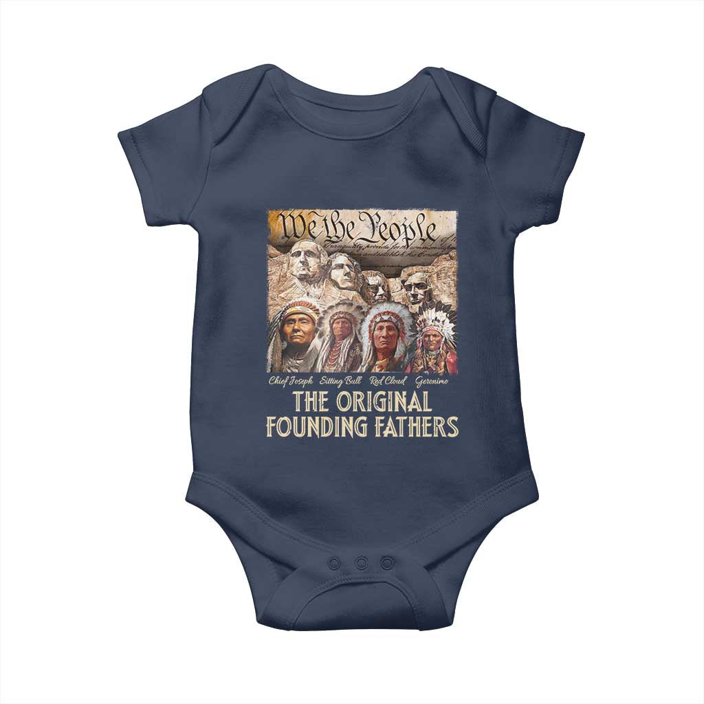 Native American Baby Onesie The Original Founding Fathers We The People Indian Tribe Chief - Wonder Print Shop