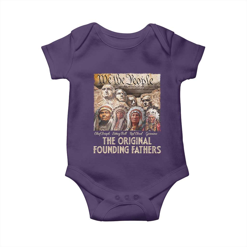 Native American Baby Onesie The Original Founding Fathers We The People Indian Tribe Chief - Wonder Print Shop