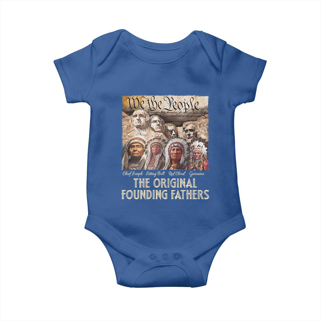 Native American Baby Onesie The Original Founding Fathers We The People Indian Tribe Chief - Wonder Print Shop