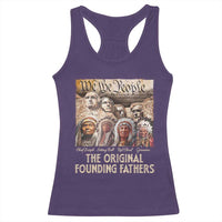Native American Racerback Tank Top The Original Founding Fathers We The People Indian Tribe Chief - Wonder Print Shop