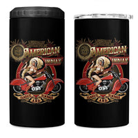 Native American Rider 4 in 1 Can Cooler Tumbler American Indian Legendary Motorcycle Vintage Pin Up Girl - Wonder Print Shop