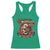 Native American Rider Racerback Tank Top American Indian Legendary Motorcycle Vintage Pin Up Girl - Wonder Print Shop