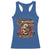 Native American Rider Racerback Tank Top American Indian Legendary Motorcycle Vintage Pin Up Girl - Wonder Print Shop