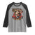 Native American Rider Raglan Shirt American Indian Legendary Motorcycle Vintage Pin Up Girl - Wonder Print Shop