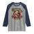 Native American Rider Raglan Shirt American Indian Legendary Motorcycle Vintage Pin Up Girl - Wonder Print Shop