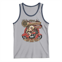 Native American Rider Tank Top American Indian Legendary Motorcycle Vintage Pin Up Girl - Wonder Print Shop