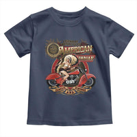 Native American Rider Toddler T Shirt American Indian Legendary Motorcycle Vintage Pin Up Girl - Wonder Print Shop