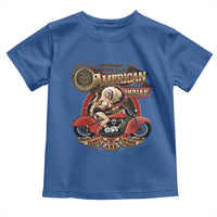 Native American Rider Toddler T Shirt American Indian Legendary Motorcycle Vintage Pin Up Girl - Wonder Print Shop