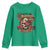 Native American Rider Youth Sweatshirt American Indian Legendary Motorcycle Vintage Pin Up Girl - Wonder Print Shop
