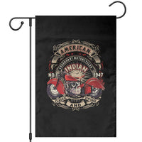 Native American Rider Garden Flag American Indian Legendary Motorcycle Vintage Biker - Wonder Print Shop
