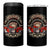Native American Rider 4 in 1 Can Cooler Tumbler American Indian Legendary Motorcycle Vintage Biker - Wonder Print Shop