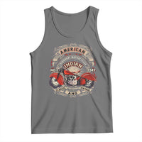 Native American Rider Tank Top American Indian Legendary Motorcycle Vintage Biker - Wonder Print Shop