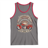 Native American Rider Tank Top American Indian Legendary Motorcycle Vintage Biker - Wonder Print Shop