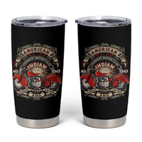 Native American Rider Tumbler Cup American Indian Legendary Motorcycle Vintage Biker - Wonder Print Shop