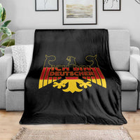 Proud Germany Throw Blanket Ich Bin Deutscher Bundesadler Coat of Arms - Wonder Print Shop