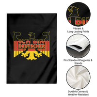 Proud Germany Garden Flag Ich Bin Deutscher Bundesadler Coat of Arms - Wonder Print Shop