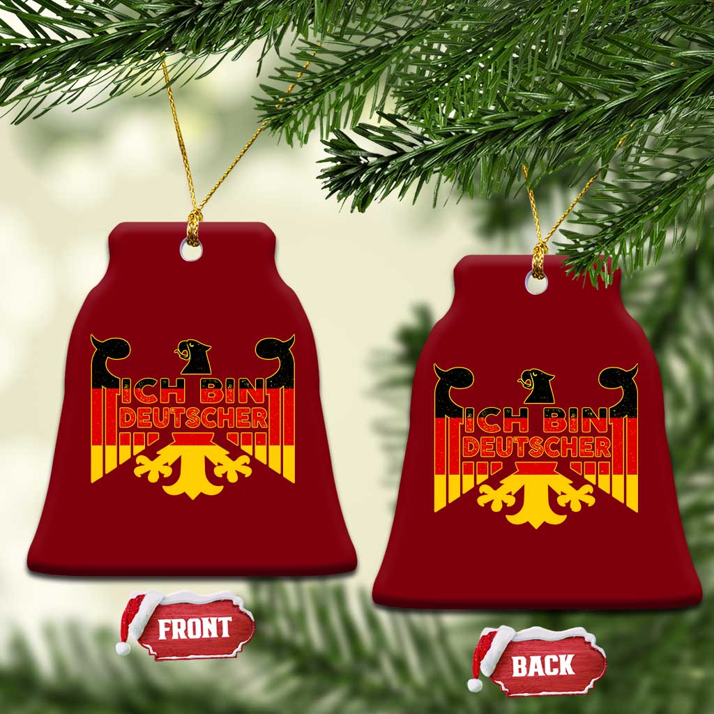 Proud Germany Ceramic Ornament Ich Bin Deutscher Bundesadler Coat of Arms - Wonder Print Shop