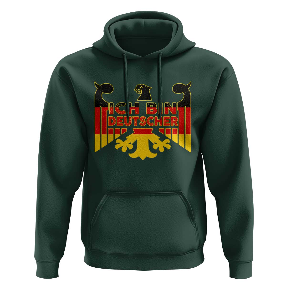 Proud Germany Hoodie Ich Bin Deutscher Bundesadler Coat of Arms - Wonder Print Shop