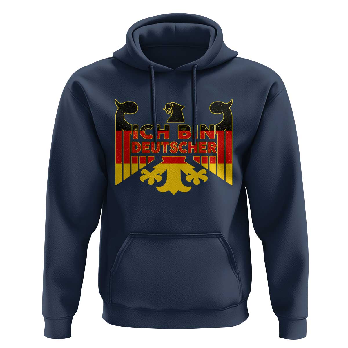 Proud Germany Hoodie Ich Bin Deutscher Bundesadler Coat of Arms - Wonder Print Shop