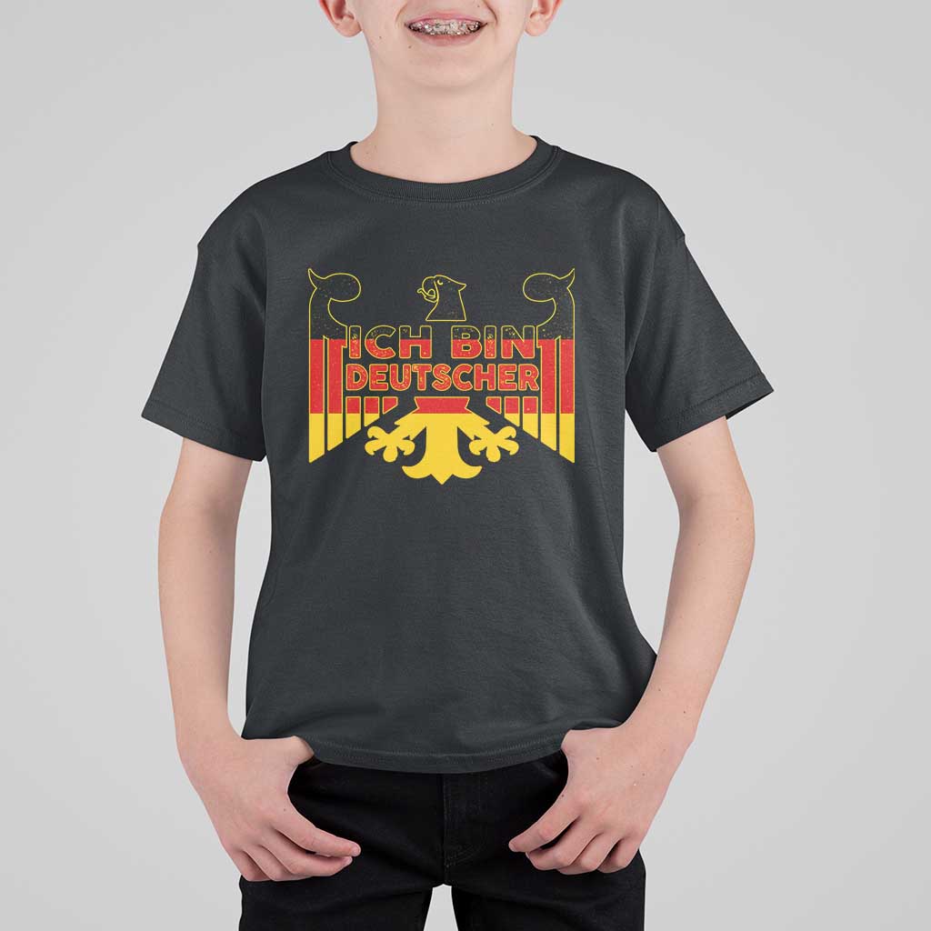 Proud Germany T Shirt For Kid Ich Bin Deutscher Bundesadler Coat of Arms - Wonder Print Shop