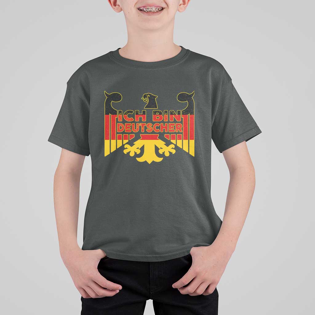 Proud Germany T Shirt For Kid Ich Bin Deutscher Bundesadler Coat of Arms - Wonder Print Shop