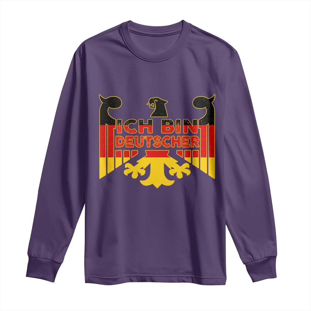 Proud Germany Long Sleeve Shirt Ich Bin Deutscher Bundesadler Coat of Arms - Wonder Print Shop
